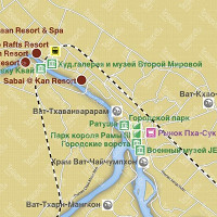 Карта Канчанабури карта