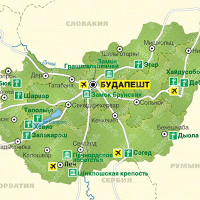 Венгрия карта