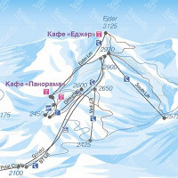 Карта склонов Паландокена карта