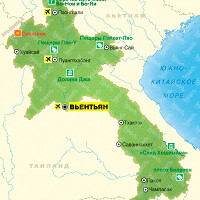 Лаос карта