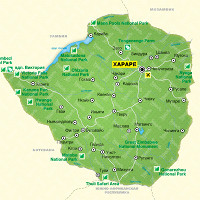 Зимбабве карта