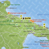 Область Апулия карта