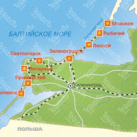 Калининградская область карта
