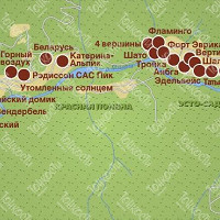Центр Красной Поляны карта