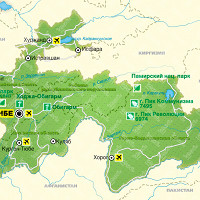 Карта Таджикистана карта