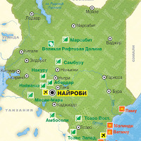 Кения карта
