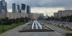 Фонтан в парке Победы