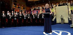 Церемония вручения Нобелевской премии в Стокгольме