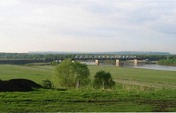Железнодорожный мост через реку Уфу, Республика Башкортостан