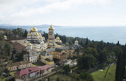 Новоафонский монастырь, вид с воздуха