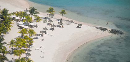 Вид на пляж Маврикия