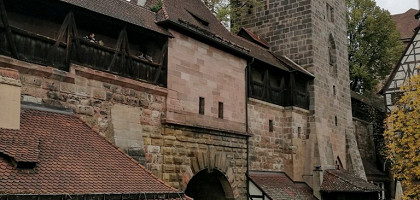 Вход на территорию крепости в Нюрнберге, Германия