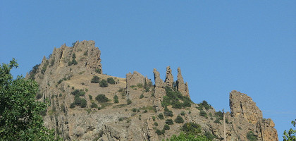 Карадагский заповедник, скалы Король и свита