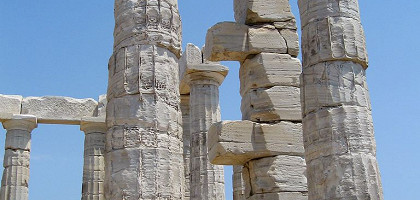 Фрагмент храма Посейдона, Греция