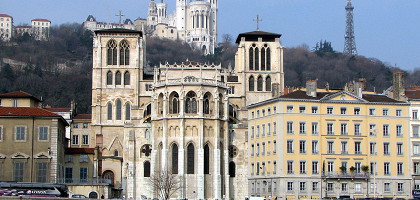 Лионский собор Сен-Жан, восточный фасад