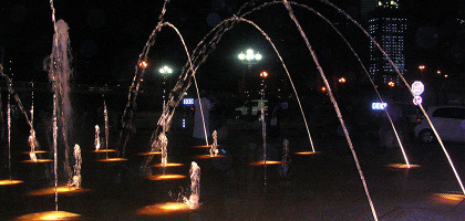 Аль-Касба в Шардже, танцующие фонтаны