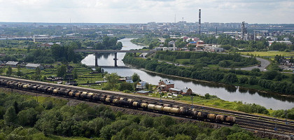 Железная дорога в Ухте, Республика Коми