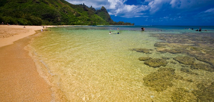 Золотой пляж острова Кауаи