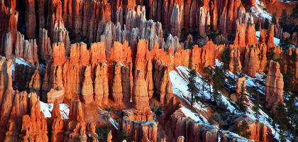 Скальные пики Брайс-Каньона, штат Юта, США