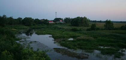 Река Вожа, город Рыбное, Рязанская область