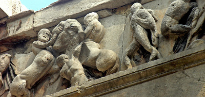 Храм Гефеста, барельеф
