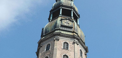 Церковь Святого Петра в Риге, башня с часами