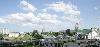 Вид со смотровой площадки, Минск