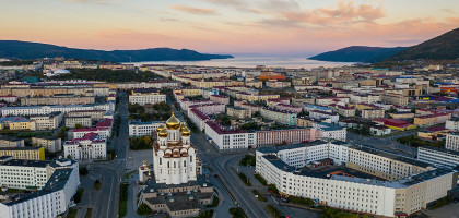 Панорамный вид на Магадан