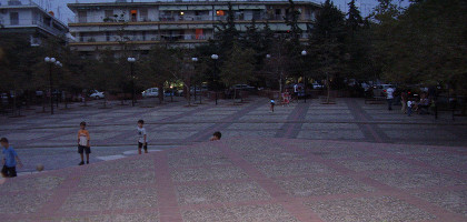 Красный парк в Салониках, Греция