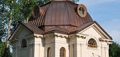 Парк Победы в Санкт-Петербурге, часовня на месте завода-крематория