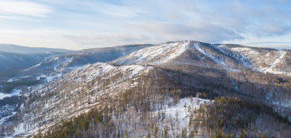 Абзаково, Россия, горнолыжный курорт, зима
