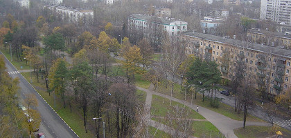 Панорамный вид Есенинского бульвара в Москве