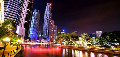 Ночной Сингапур 