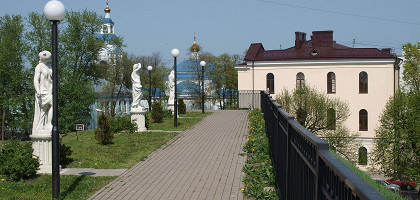 Аллея скульптур в Выборге, панорама