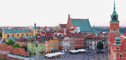 Дворцовая площадь Варшавы в Старом городе