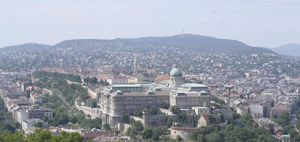 Вид на Королевский дворец с Цитадели, Будапешт