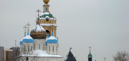 Купола Новоспасского монастыря, Москва
