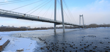 Виноградовский мост, прот. Татышева в Красноярске