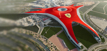 Развлекательный парк Ferrari World, крыша