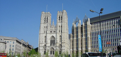Вид на собор Св. Михаила в Брюсселе