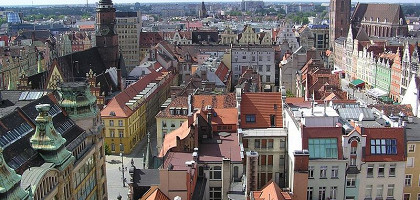 Панорама центра города, Вроцлав