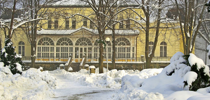 Дарков, Чехия, парковые и спа-дома на курорте Дарков зимой