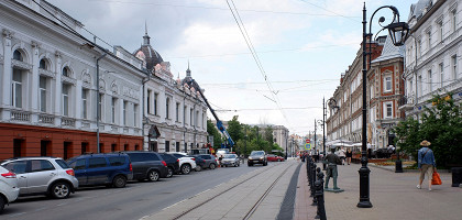 Рождественская улица в центре Нижнего Новгорода