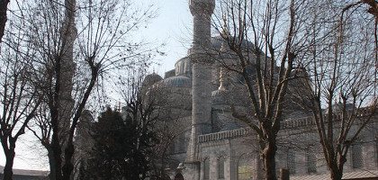 Голубая мечеть в Стамбуле весной