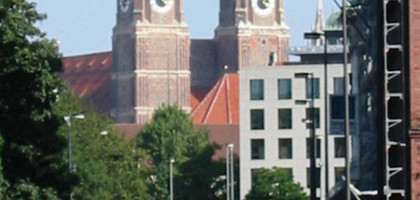 Вид на Фрауэнкирхе в Мюнхене
