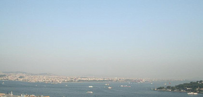 Вид на залив Золотой Рог в Стамбуле, Турция