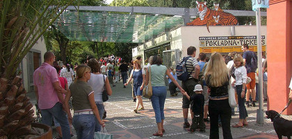 Пражский зоопарк, вход