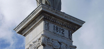 Фрагмент памятника , посвященного столетию со дня первой испанской Конституции. Кадис