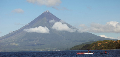 Вулкан Mayon на Филиппинах