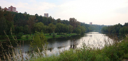 Река Пахра в Подольске